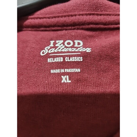 Izod Long Sleeve shirt XL color Burgundy Relaxed Classic.  New - Picture 6 of 7